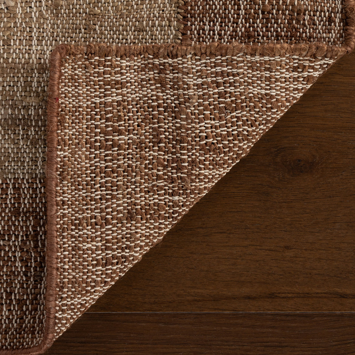 Dash & Albert Tavira Modern Bordered Indoor Rug in Brown, photo 5