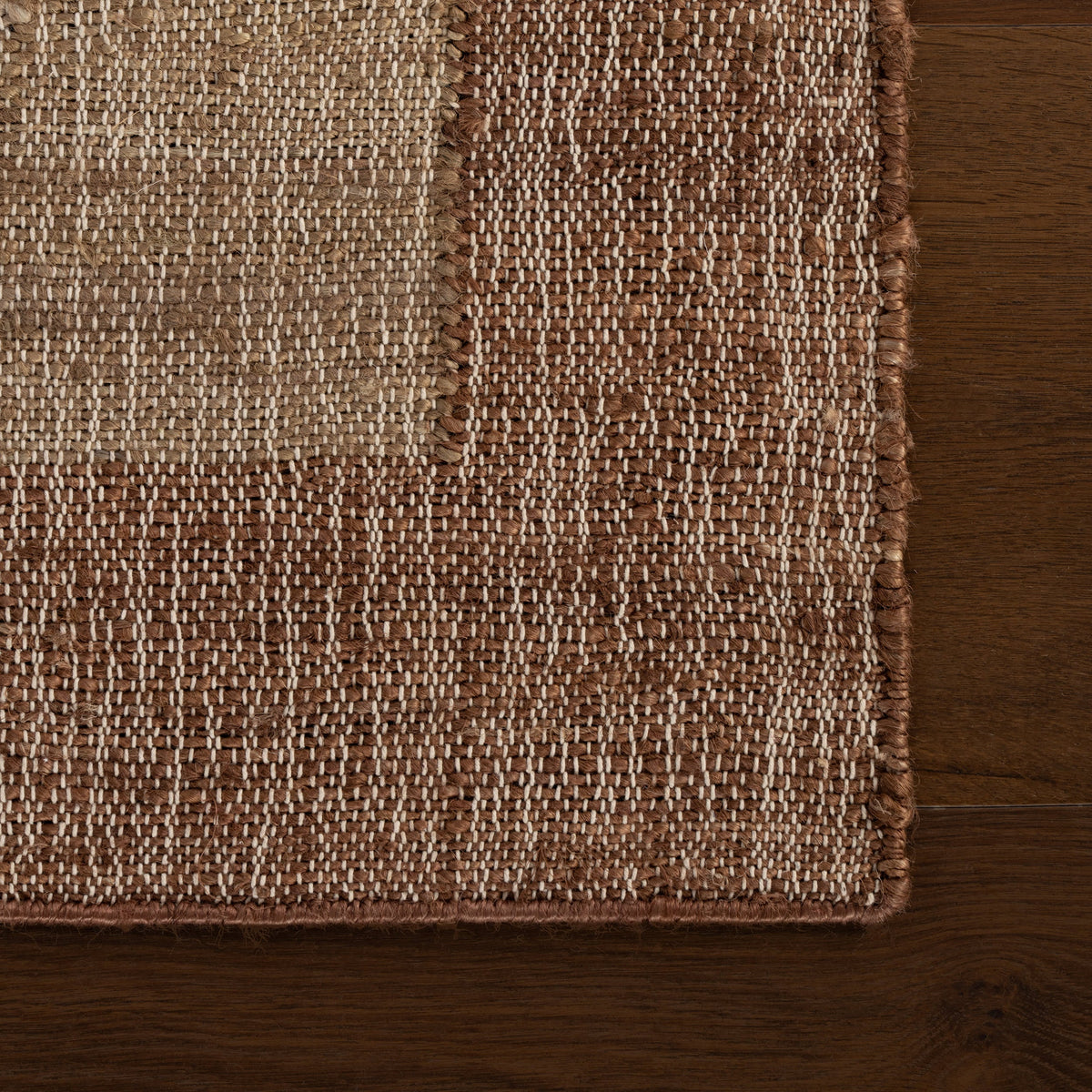 Dash & Albert Tavira Modern Bordered Indoor Rug in Brown, photo 6