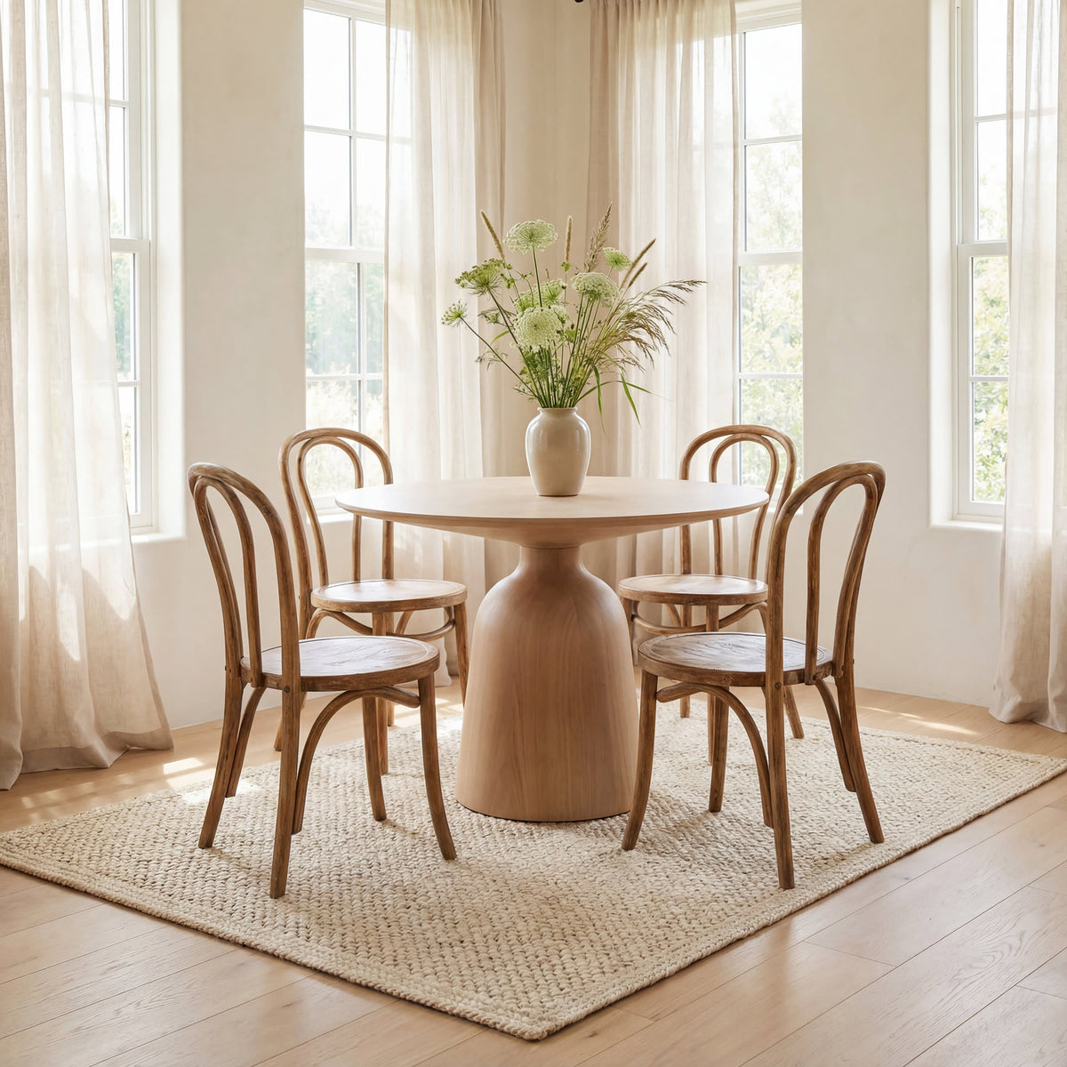 Dash & Albert Thale Textured Handmade Jute Rug in Bleach, photo 4