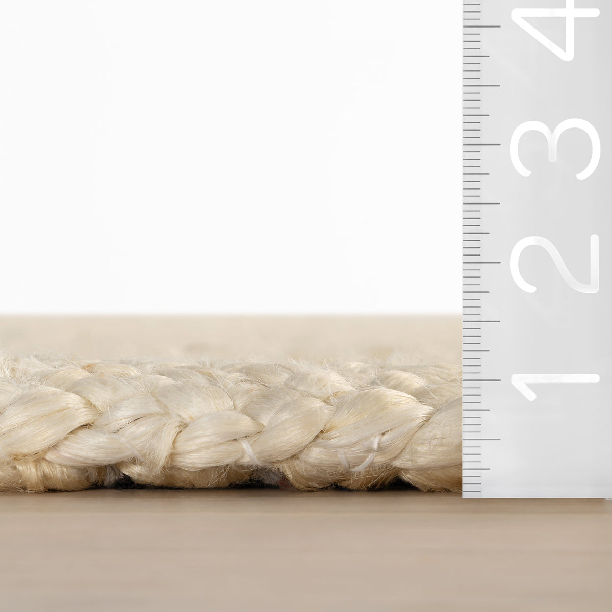 Dash & Albert Thale Textured Handmade Jute Rug in Bleach, photo 7