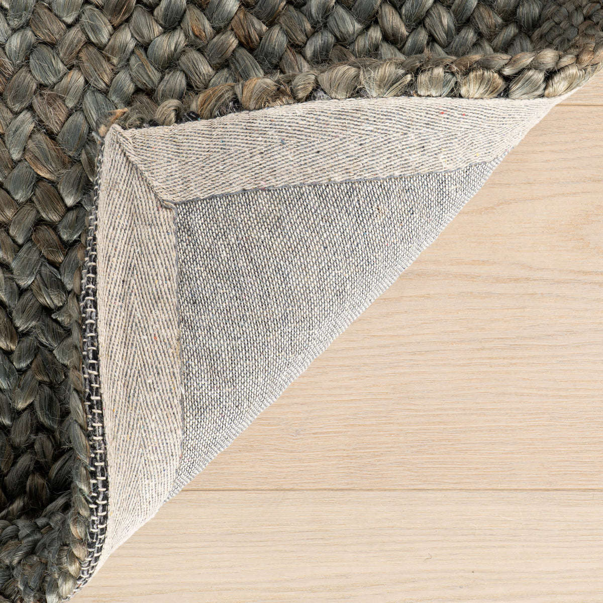 Dash & Albert Thale Textured Handmade Jute Rug in Grey, photo 3