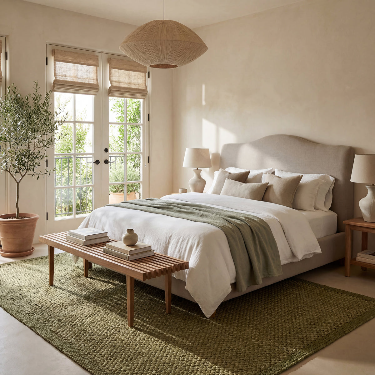 Dash & Albert Thale Textured Handmade Jute Rug in Moss, photo 3