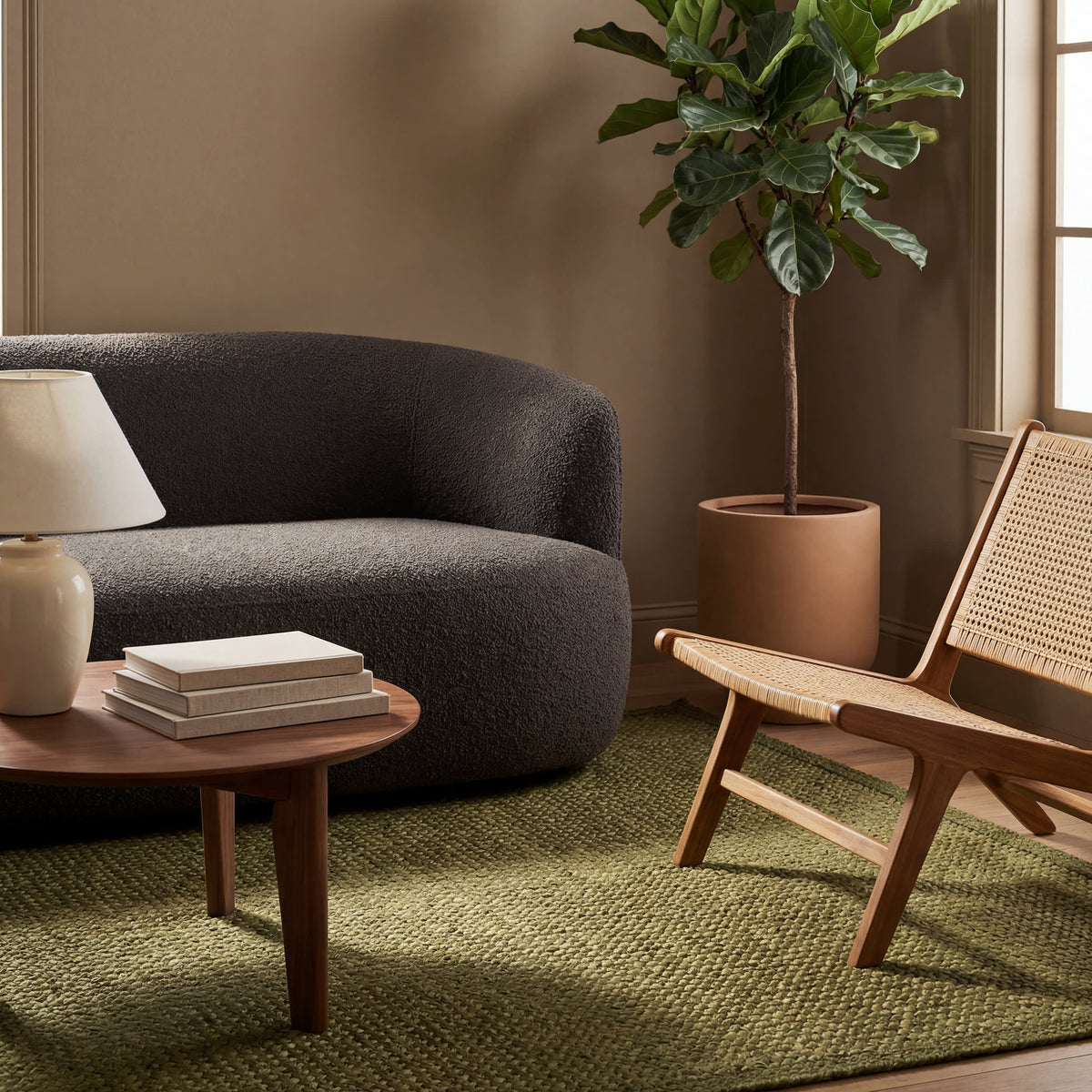 Dash & Albert Thale Textured Handmade Jute Rug in Moss, photo 8