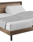 Natural Walnut with Powder Coated Steel and Solid Pine (King Size) | BDI Up-Linq Bed | Valley Ridge Furniture