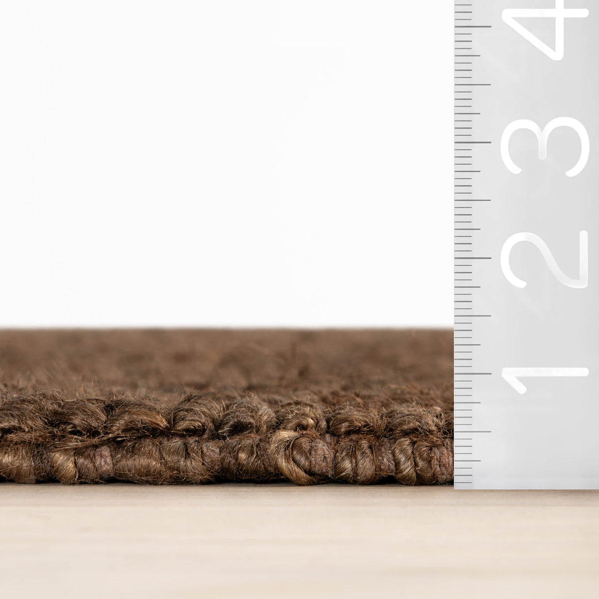 Dash & Albert Varnu Textured Handmade Jute Rug in Brown, photo 6
