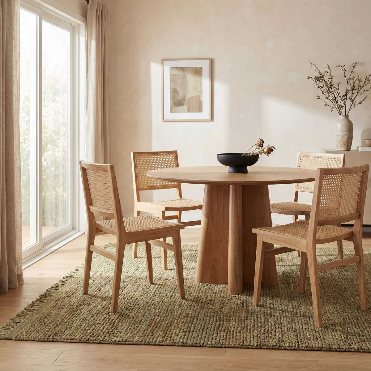 Dash & Albert Varnu Textured Handmade Jute Rug in Green, photo 4