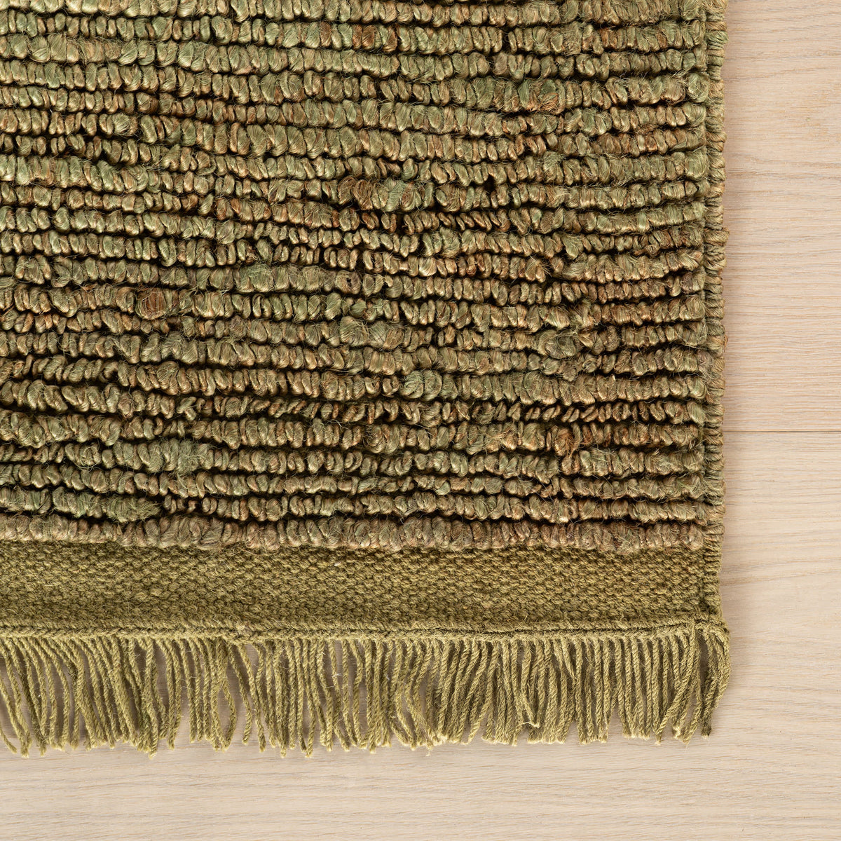 Dash & Albert Varnu Textured Handmade Jute Rug in Green, photo 6