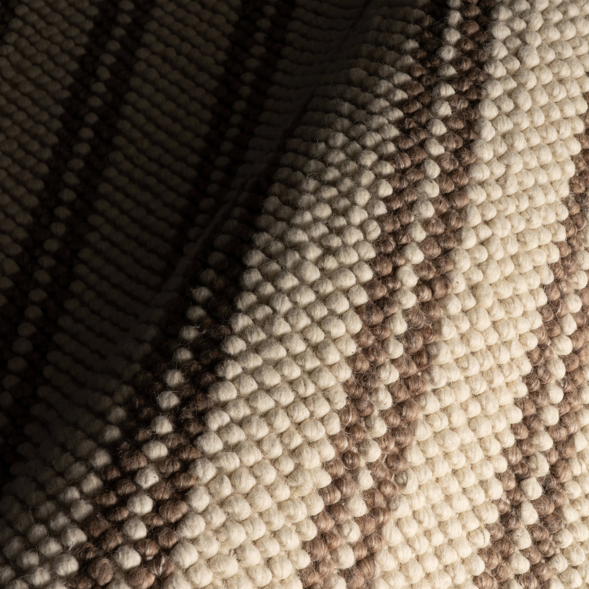 Dash & Albert Venit Modern Striped Farmhouse Rug in Brown, photo 6