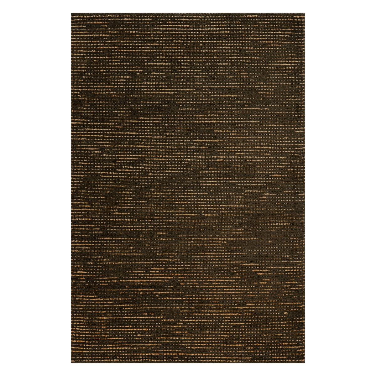 Dash & Albert Vicart Modern Striped Bohemian Rug in Green, on white