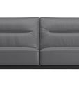 Le Mans Leather Grey with Wenge Wood | Natuzzi Adrenalina 3-Seater Sofa | Valley Ridge Furniture