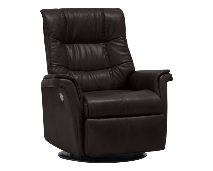 Sauvage Leather Truffle | Norwegian Comfort Denver Recliner | Valley Ridge Furniture