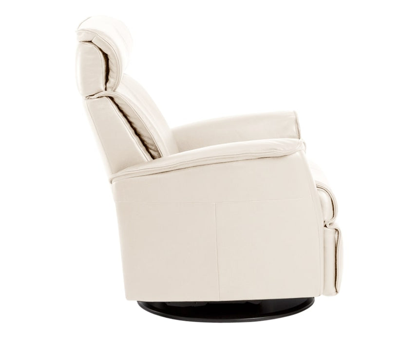 Trend Leather Snow | Norwegian Comfort Luc Recliner | Valley Ridge Furniture