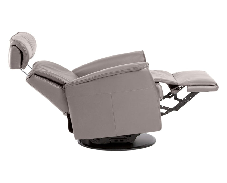 Trend Leather Cinder | Norwegian Comfort Luc Recliner | Valley Ridge Furniture