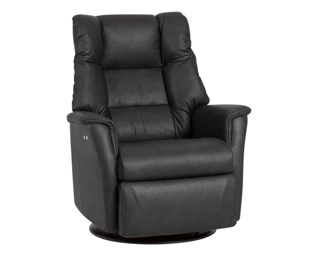 Sauvage Leather Anthracite | Norwegian Comfort Victor Recliner | Valley Ridge Furniture