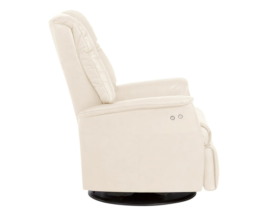 Trend Leather Snow | Norwegian Comfort Victor Recliner | Valley Ridge Furniture