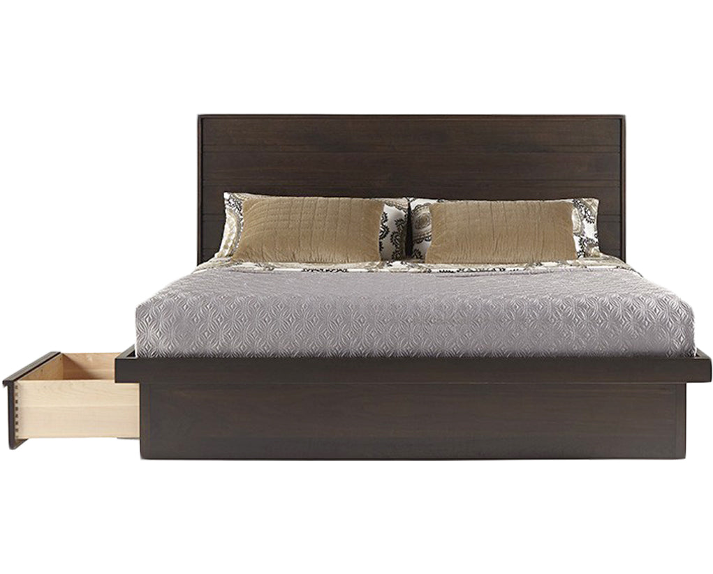 Coffee | West Bros Serra Wood Panel Bed