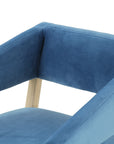 Surrey Azure Fabric with Natural Whitewash Ash | Gary Club Chair | Valley Ridge Furniture