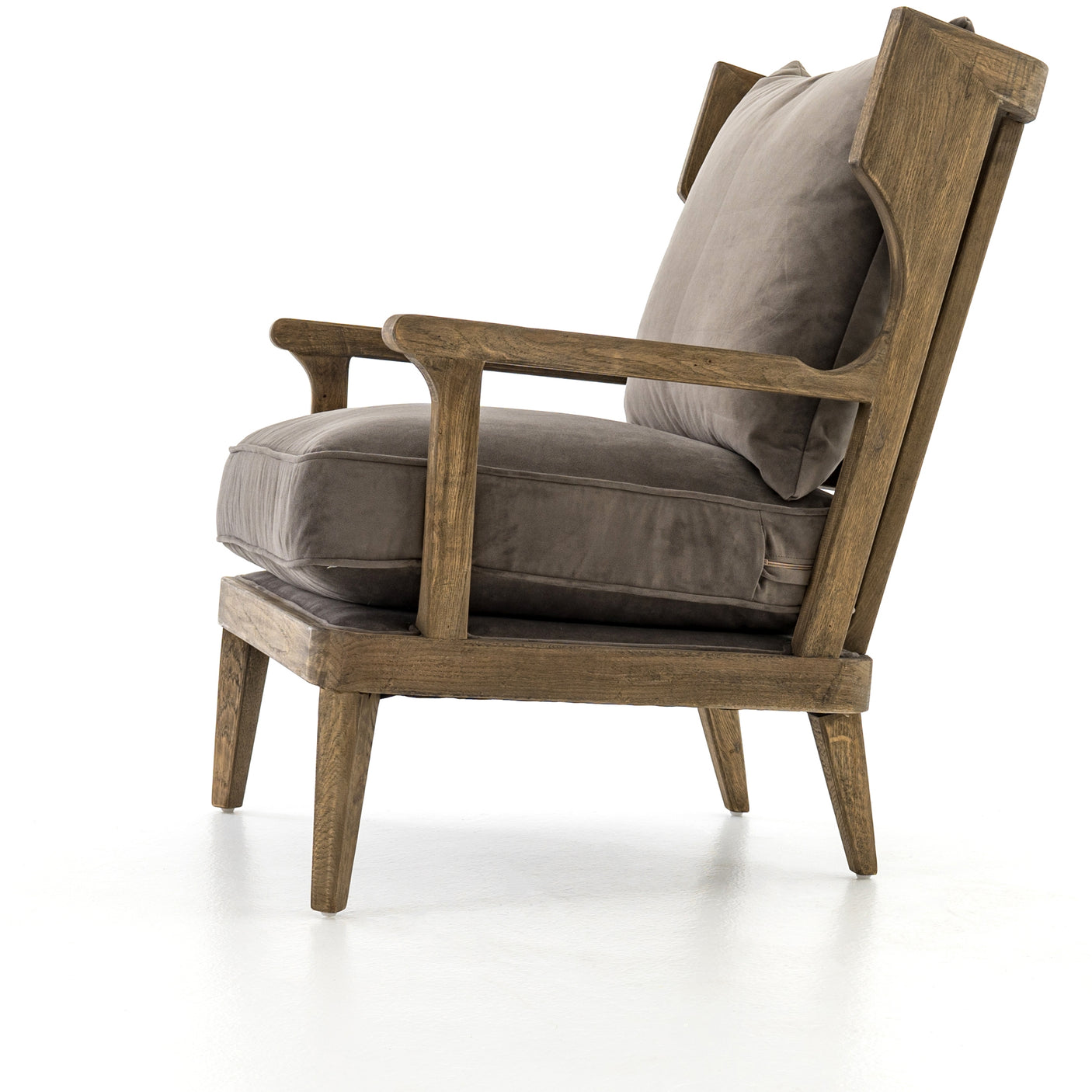 Imperial Mist Fabric & Lamont Natural Parawood | Lennon Chair | Valley Ridge Furniture