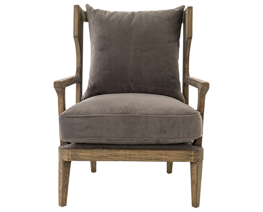 Imperial Mist Fabric & Lamont Natural Parawood | Lennon Chair | Valley Ridge Furniture