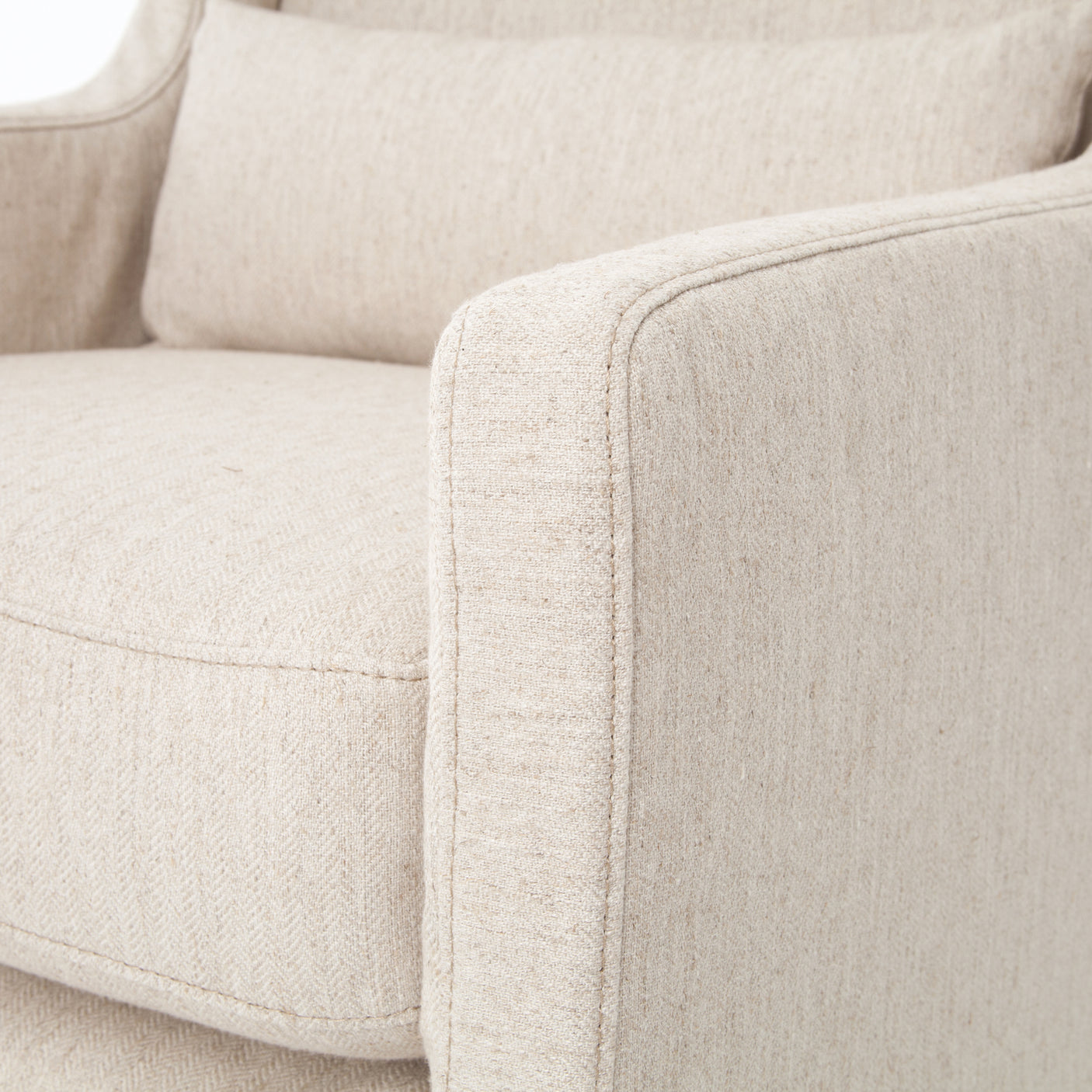 Jette Linen Fabric | Swivel Wing Chair | Valley Ridge Furniture