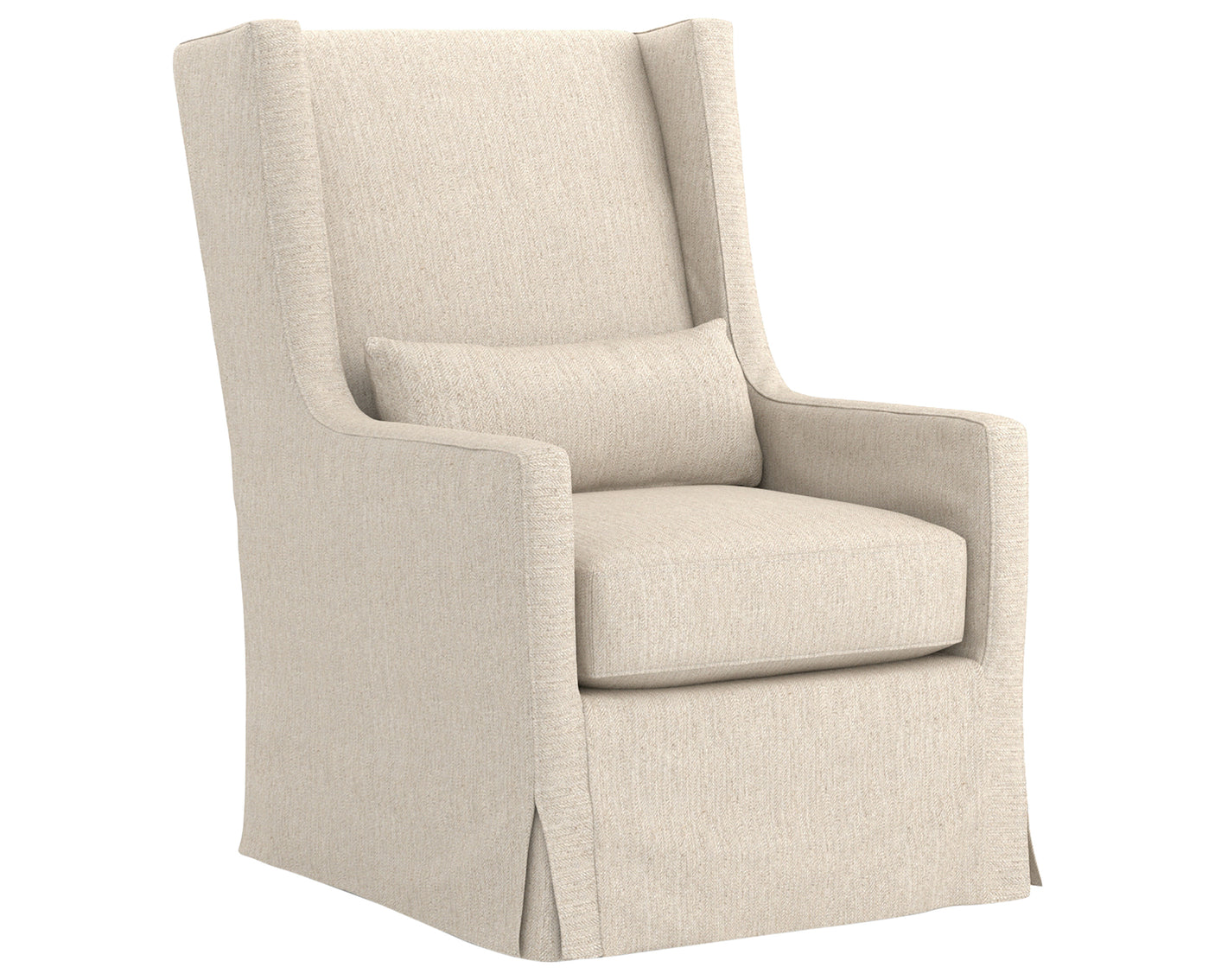 Jette Linen Fabric | Swivel Wing Chair | Valley Ridge Furniture