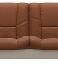 Paloma Leather New Cognac and Whitewash Base | Stressless Buckingham 2-Seater Low Back Sofa | Valley Ridge Furniture