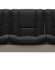 Paloma Leather Black and Whitewash Base | Stressless Buckingham 3-Seater Low Back Sofa | Valley Ridge Furniture