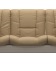 Paloma Leather Sand and Whitewash Base | Stressless Buckingham 3-Seater Low Back Sofa | Valley Ridge Furniture