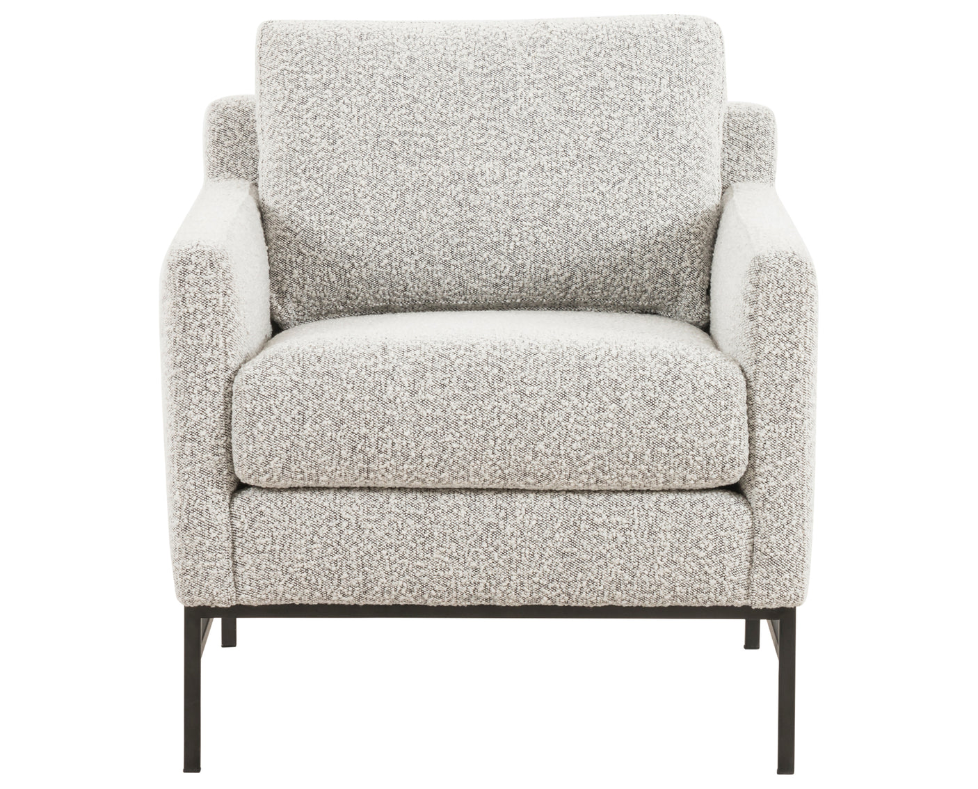 Knoll Domino Fabric with Carbon Ebony Iron | Vanna Chair | Valley Ridge Furniture