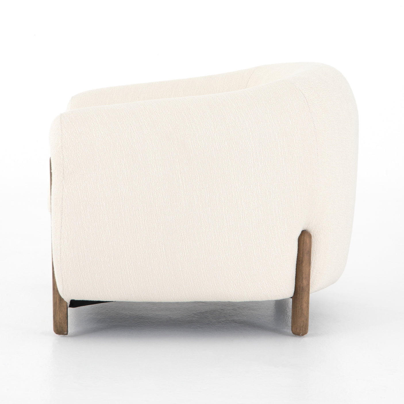 Kerbey Ivory Fabric with Distressed Natural Parawood | Lyla Chair | Valley Ridge Furniture