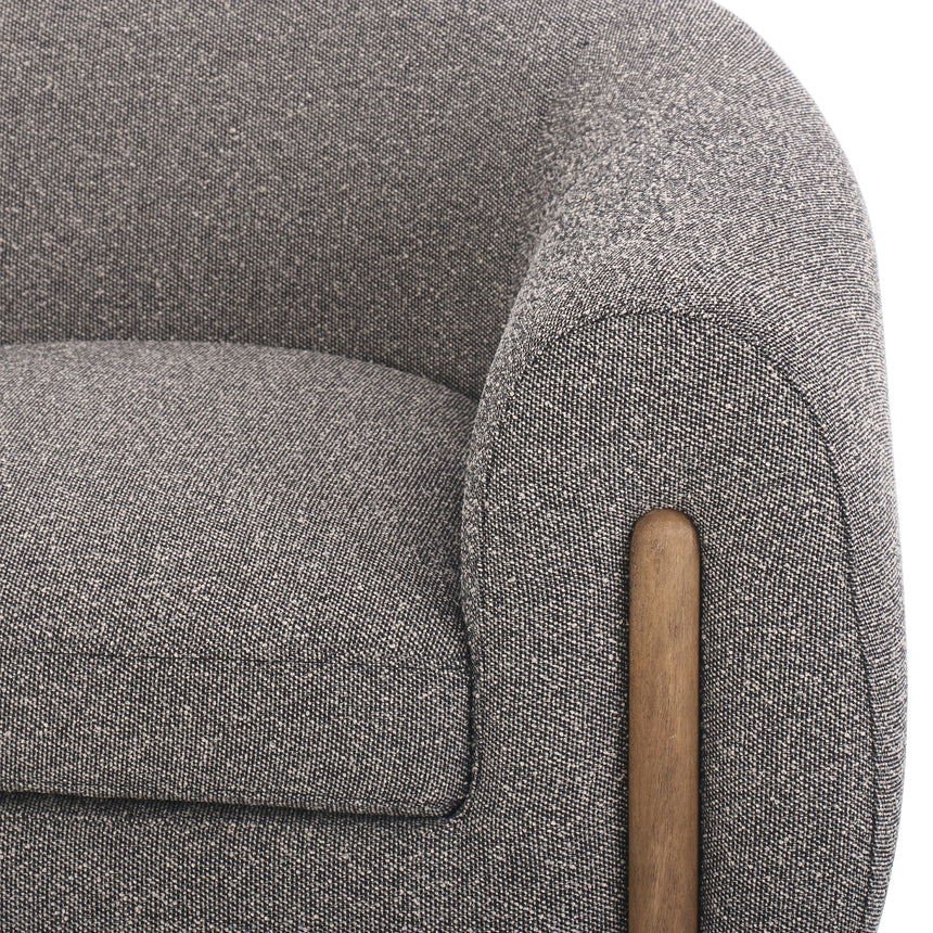 Capri Ebony Fabric with Distressed Natural Parawood | Lyla Chair | Valley Ridge Furniture