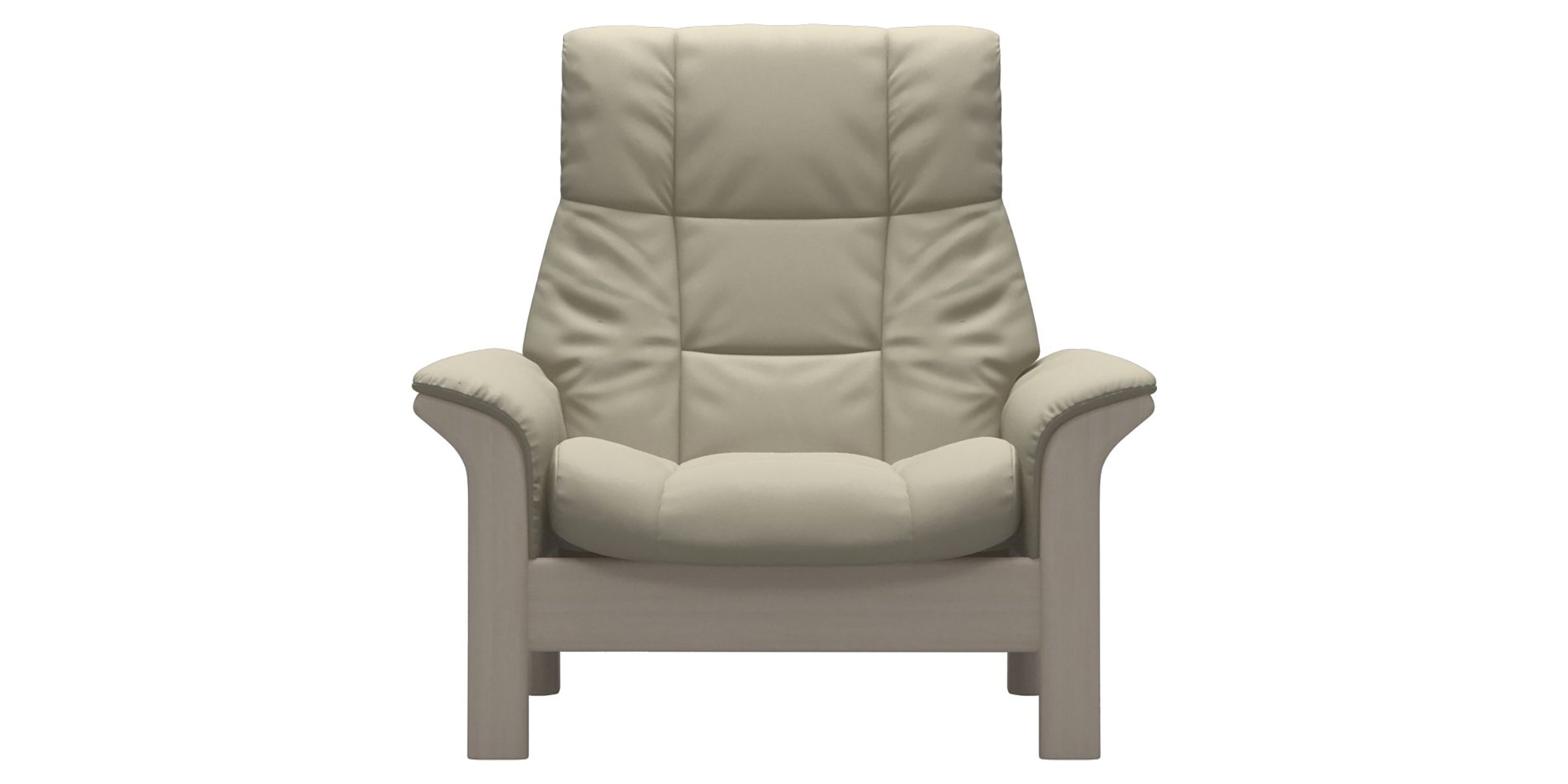 Paloma Leather Light Grey and Whitewash Base | Stressless Buckingham High Back Chair | Valley Ridge Furniture