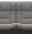 Paloma Leather Silver Grey and Wenge Base | Stressless Buckingham 2-Seater High Back Sofa | Valley Ridge Furniture