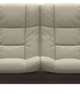 Paloma Leather Light Grey and Wenge Base | Stressless Buckingham 2-Seater High Back Sofa | Valley Ridge Furniture