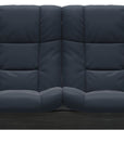 Paloma Leather Oxford Blue and Grey Base | Stressless Buckingham 2-Seater High Back Sofa | Valley Ridge Furniture