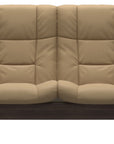 Paloma Leather Sand and Wenge Base | Stressless Buckingham 2-Seater High Back Sofa | Valley Ridge Furniture