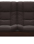 Paloma Leather Chocolate and Brown Base | Stressless Buckingham 2-Seater High Back Sofa | Valley Ridge Furniture