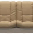 Paloma Leather Sand and Whitewash Base | Stressless Windsor 2-Seater Low Back Sofa | Valley Ridge Furniture