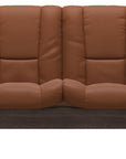 Paloma Leather New Cognac and Wenge Base | Stressless Windsor 2-Seater Low Back Sofa | Valley Ridge Furniture