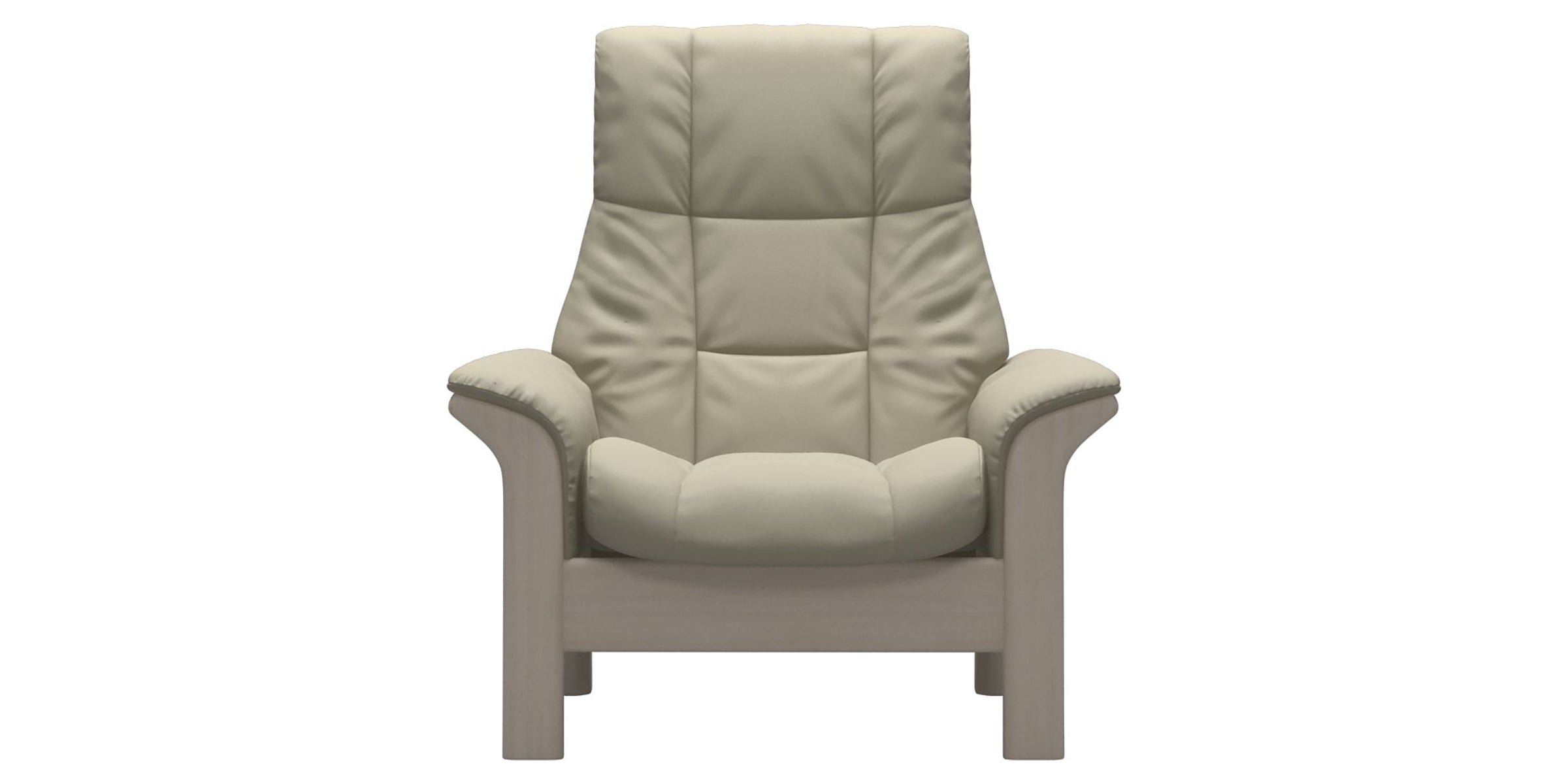 Paloma Leather Light Grey and Whitewash Base | Stressless Windsor High Back Chair | Valley Ridge Furniture