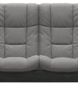 Paloma Leather Silver Grey and Grey Base | Stressless Windsor 2-Seater High Back Sofa | Valley Ridge Furniture