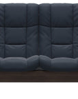 Paloma Leather Oxford Blue and Wenge Base | Stressless Windsor 2-Seater High Back Sofa | Valley Ridge Furniture