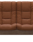 Paloma Leather New Cognac and Walnut Base | Stressless Windsor 2-Seater High Back Sofa | Valley Ridge Furniture