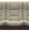 Paloma Leather Light Grey and Wenge Base | Stressless Windsor 3-Seater High Back Sofa | Valley Ridge Furniture