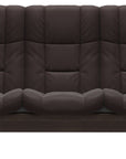 Paloma Leather Chocolate and Wenge Base | Stressless Windsor 3-Seater High Back Sofa | Valley Ridge Furniture