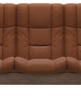 Paloma Leather New Cognac and Walnut Base | Stressless Windsor 3-Seater High Back Sofa | Valley Ridge Furniture