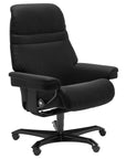 Paloma Leather Black M and Black Base | Stressless Sunrise Home Office Chair | Valley Ridge Furniture