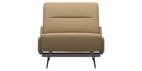 Paloma Leather Sand & Chrome Base | Stressless Stella Armless Chair | Valley Ridge Furniture