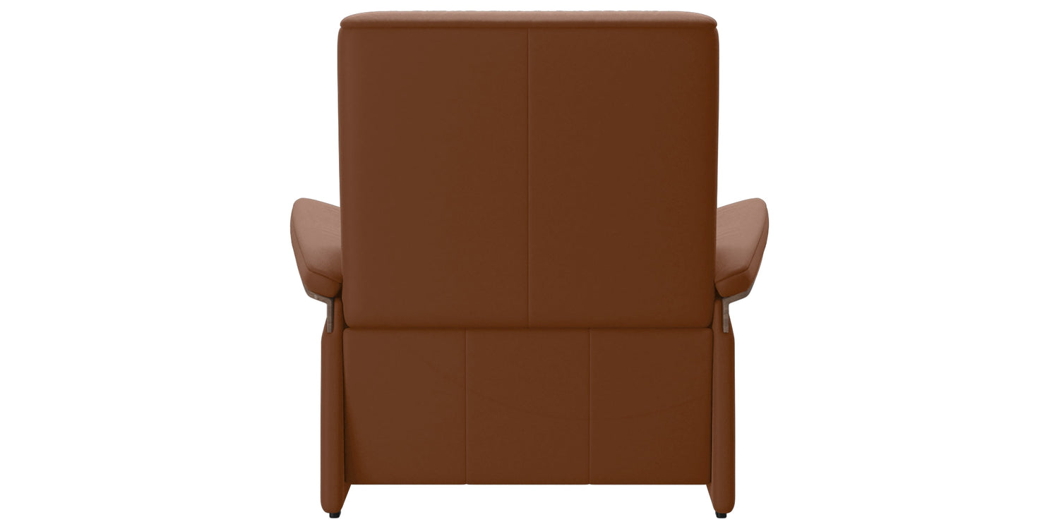 Paloma Leather New Cognac & Walnut Arm Trim | Stressless Mary Chair | Valley Ridge Furniture