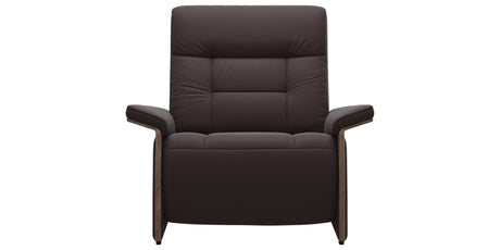 Paloma Leather Chocolate & Walnut Arm Trim | Stressless Mary Chair | Valley Ridge Furniture